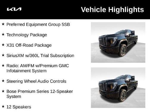Onyx Black 2025 GMC Sierra 2500 Denali Ultimate