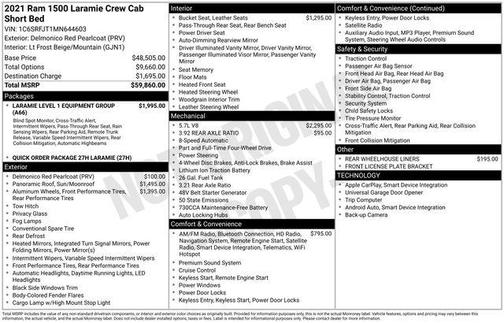 2021 RAM 1500 Laramie