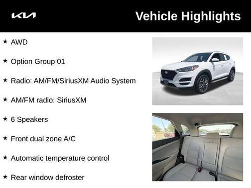 Dazzling White 2019 Hyundai TUCSON SEL