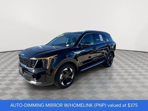 Aurora Black Pearl 2025 Kia Sorento Hybrid EX