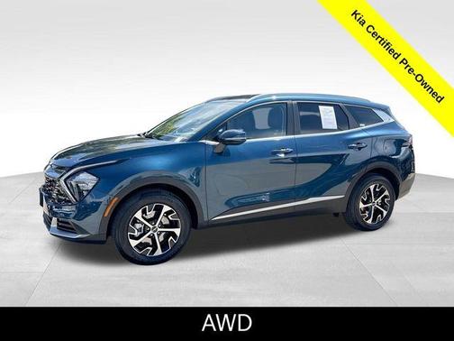 Blue 2023 Kia Sportage Hybrid EX