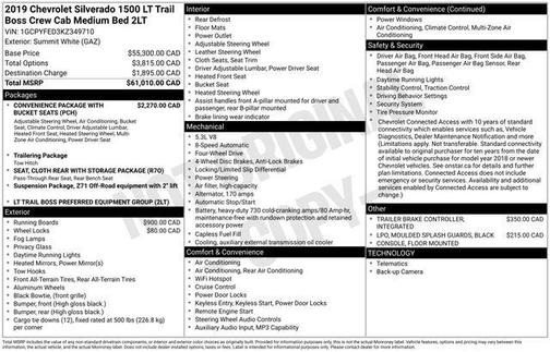 Black 2019 Chevrolet Silverado 1500 LT Trail Boss