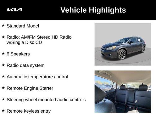 Dark Gray Metallic 2014 Subaru XV Crosstrek 2.0i Limited