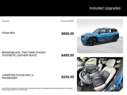 Ocean Blue 2024 Kia EV9 GT-Line