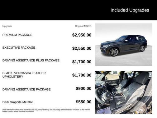 Dark Graphite Metallic 2018 BMW X3 M40i