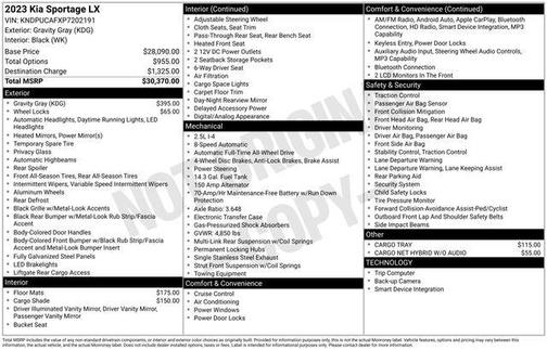 Gravity Gray 2023 Kia Sportage LX