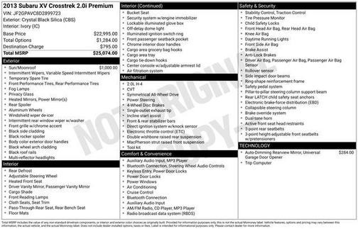 2013 Subaru XV Crosstrek 2.0i Premium