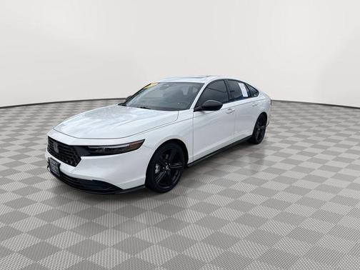 Pearl White 2024 Honda Accord Hybrid Sport-L