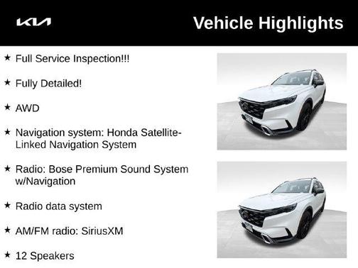 White 2023 Honda CR-V Hybrid Sport Touring