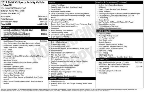 2017 BMW X3 xDrive28i