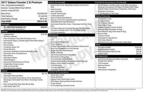 2017 Subaru Forester 2.5i Premium
