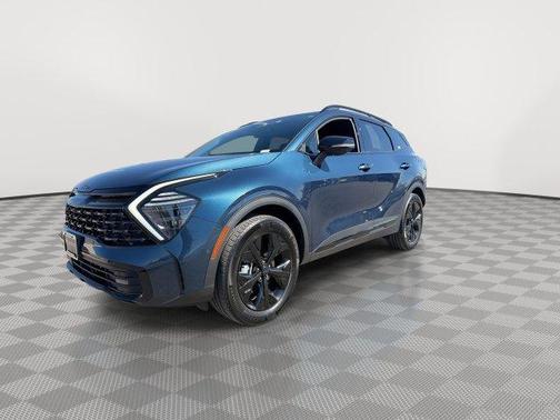 Blue 2025 Kia Sportage Plug-In Hybrid X-Line Prestige