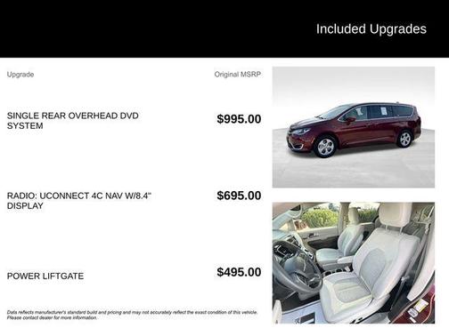 Velvet Red Pearlcoat 2018 Chrysler Pacifica Hybrid Touring Plus