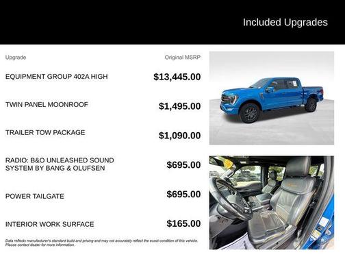 Velocity Blue Metallic 2021 Ford F-150 Tremor