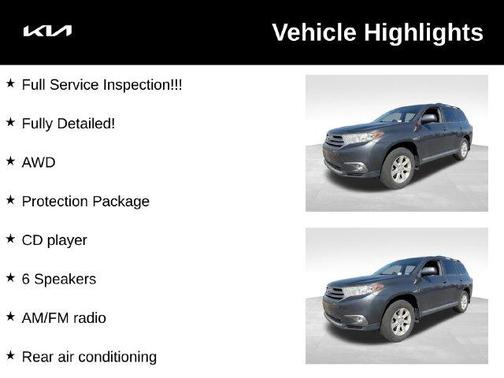 Magnetic Gray Metallic 2013 Toyota Highlander Base Plus