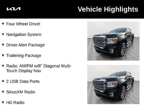 Onyx Black 2021 GMC Canyon Denali