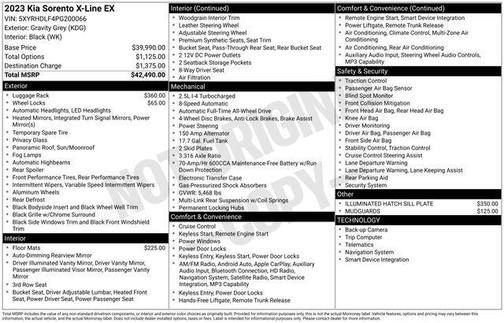 Gravity Gray 2023 Kia Sorento X-Line EX