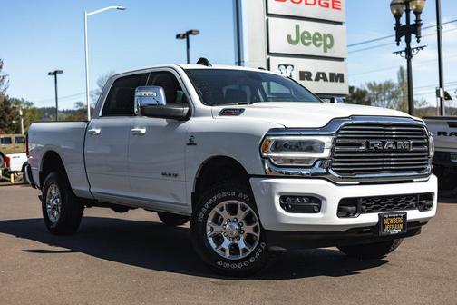 Bright White Clearcoat 2024 RAM 2500 Laramie Crew Cab 4x4 6'4' Box