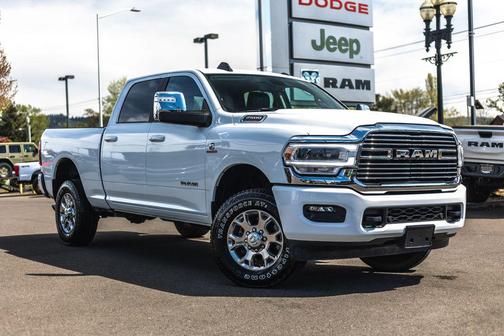 Bright White Clearcoat 2024 RAM 2500 Laramie Crew Cab 4x4 6'4' Box
