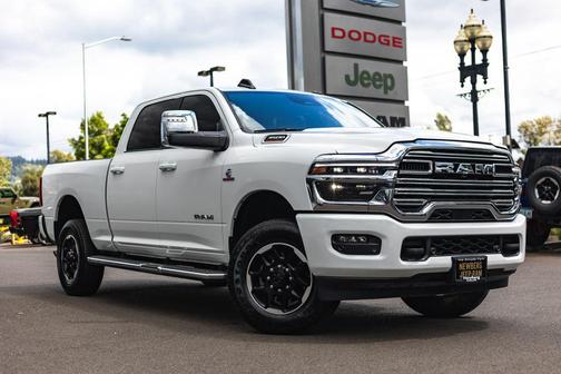 Bright White Clearcoat 2025 RAM 3500 Laramie Crew Cab 4x4 6'4' Box