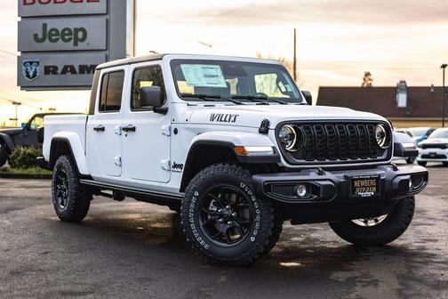 Bright White Clearcoat 2026 Jeep Gladiator Willys 4x4