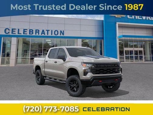 White Sand 2026 Chevrolet Silverado 1500 Custom Trail Boss