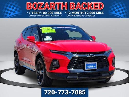 Red 2022 Chevrolet Blazer RS