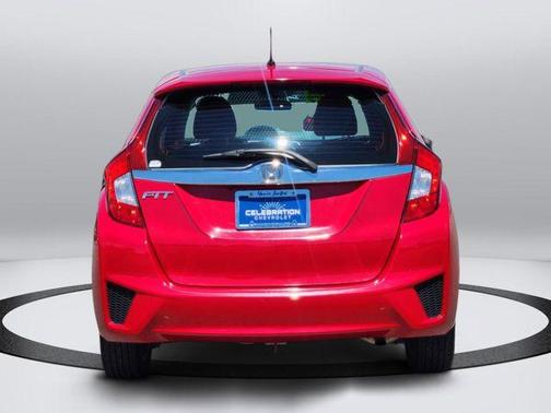 Red 2015 Honda Fit EX