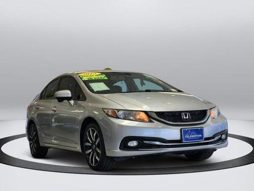Alabaster Silver Metallic 2015 Honda Civic EX-L