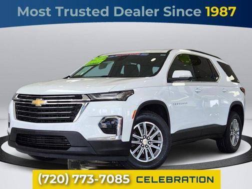 Summit White 2023 Chevrolet Traverse LT Cloth