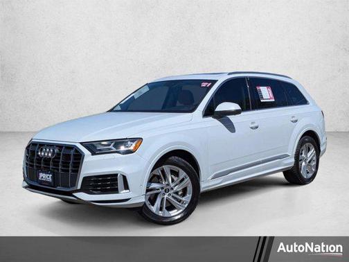 Glacier White Metallic 2021 Audi Q7 45 Premium Plus