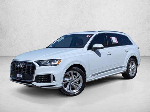 Glacier White Metallic 2021 Audi Q7 45 Premium Plus