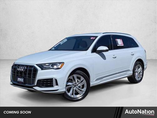 Glacier White Metallic 2021 Audi Q7 45 Premium Plus