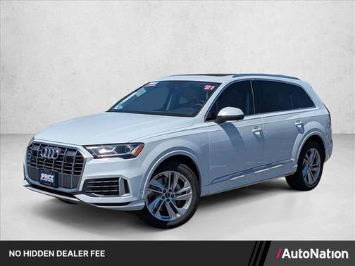 Glacier White Metallic 2021 Audi Q7 45 Premium Plus