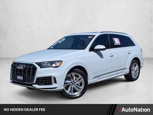 Glacier White Metallic 2021 Audi Q7 45 Premium Plus