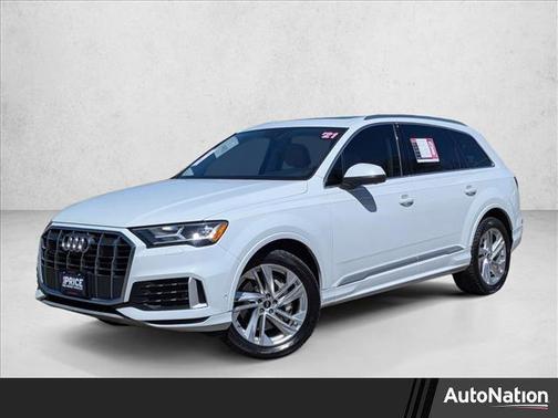 Glacier White Metallic 2021 Audi Q7 45 Premium Plus