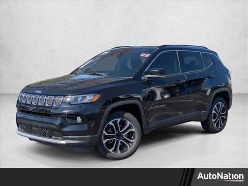 Diamond Black Crystal Pearlcoat 2022 Jeep Compass Limited