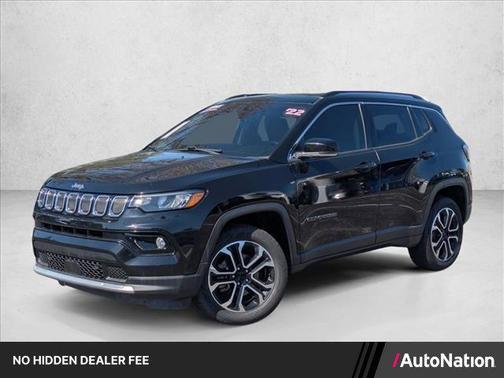 Diamond Black Crystal Pearlcoat 2022 Jeep Compass Limited
