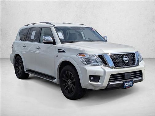 Pearl White Tricoat 2019 Nissan Armada Platinum