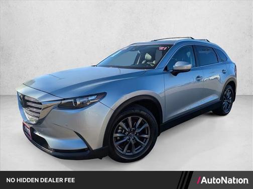 Sonic Silver Metallic 2021 Mazda CX-9 Touring