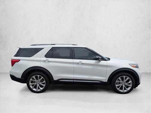 Star White Metallic Tri-Coat 2023 Ford Explorer Platinum