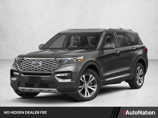 Star White Metallic Tri-Coat 2023 Ford Explorer Platinum