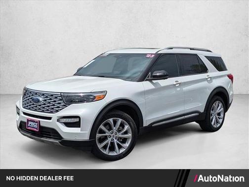 Star White Metallic Tri-Coat 2023 Ford Explorer Platinum