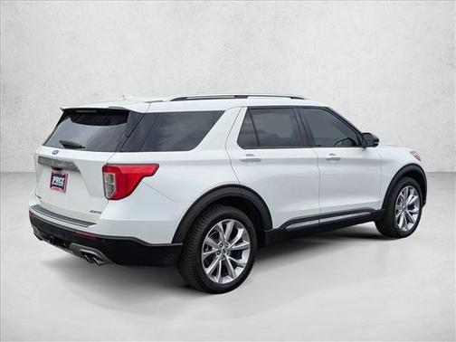 Star White Metallic Tri-Coat 2023 Ford Explorer Platinum