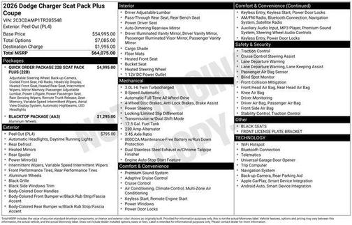 2026 Dodge Charger R/T Scat Pack