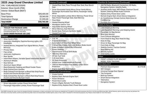 2025 Jeep Grand Cherokee Limited