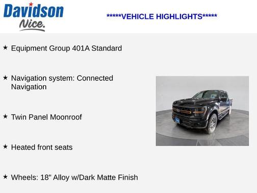 AGATE BLACK METALLIC 2025 Ford F-150 TREMOR