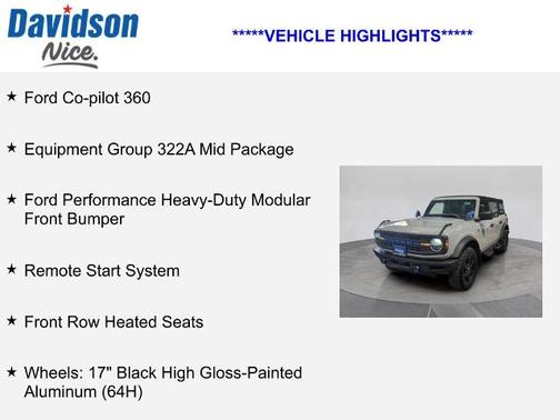 2022 Ford Bronco BLACK DIAMOND