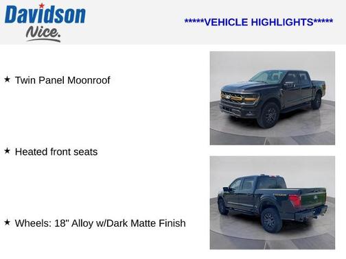AGATE BLACK METALLIC 2025 Ford F-150 TREMOR