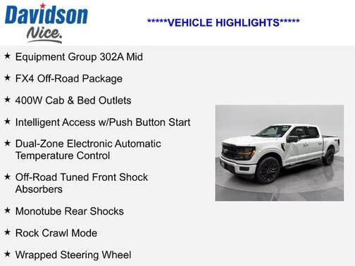 SPACE WHITE METALLIC 2025 Ford F-150 XLT